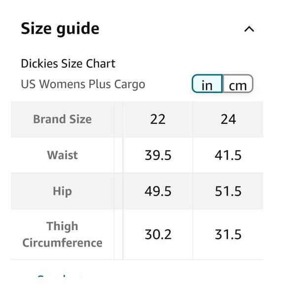 Dickies Women's Plus Size Relaxed Fit Stretch Cargo Straight Leg Pant size 24W - Picture 7 of 12